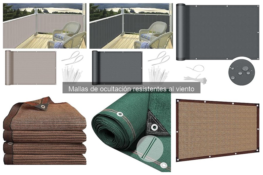 Guía de instalación de mallas de ocultación resistentes al viento