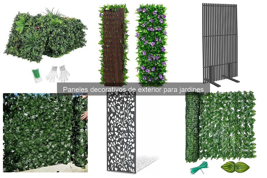 Guía de instalación de paneles decorativos para jardines