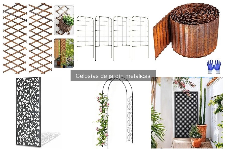 Guía para comprar celosías de jardín metálicas