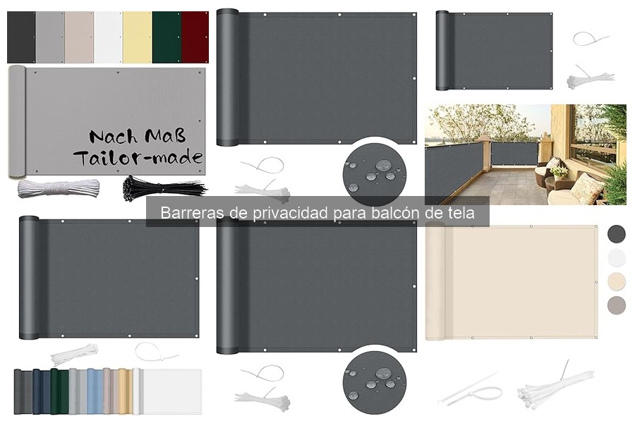 Guía para Instalar Barreras de Privacidad de Tela en Balcón