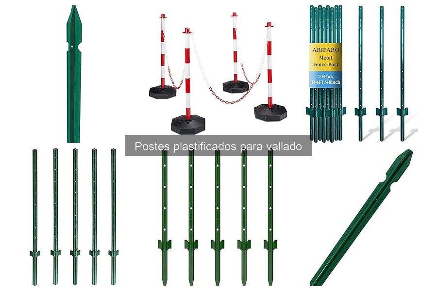 Guía para instalar postes plastificados para vallado
