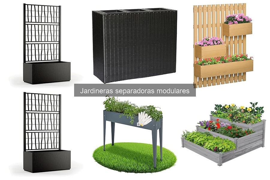 ** Ideas creativas con jardineras separadoras modulares