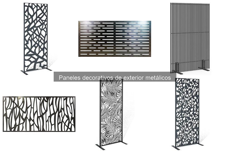 Ideas creativas con paneles decorativos metálicos para exteriores