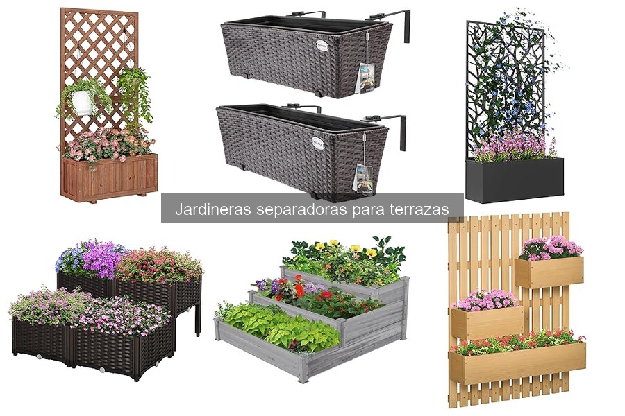 Ideas Creativas de Jardineras Separadoras para Terrazas