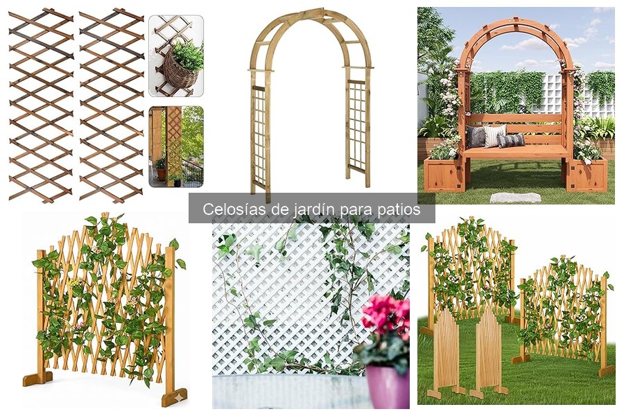 Ideas creativas para celosías en patios y jardines
