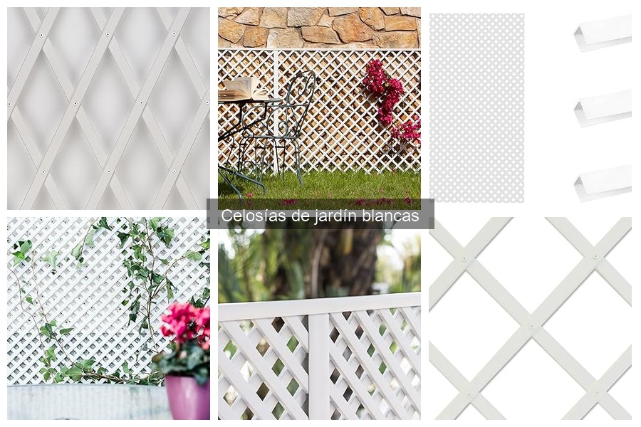 Ideas creativas para decorar con celosías de jardín blancas