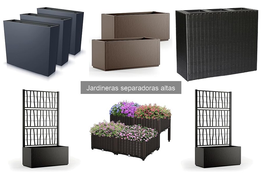 Ideas creativas para jardineras separadoras altas en el jardín