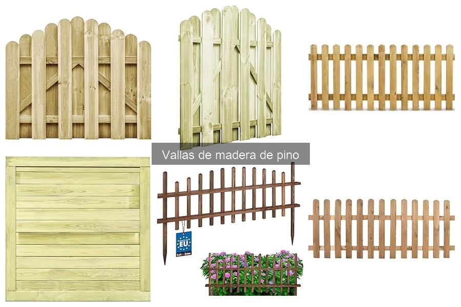 Ideas creativas para vallas de madera de pino en tu jardín