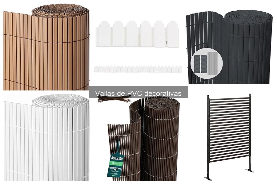 Ideas creativas para vallas de PVC decorativas en jardines