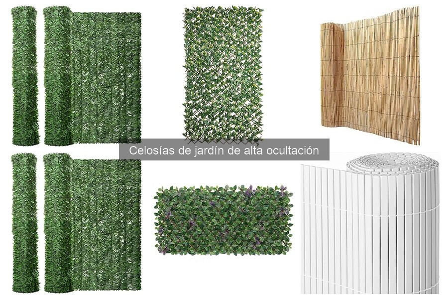 Ideas de diseño con celosías de jardín de alta ocultación