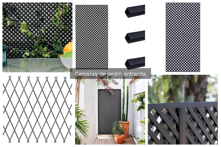 Ideas para combinar celosías de jardín antracita en tu espacio exterior