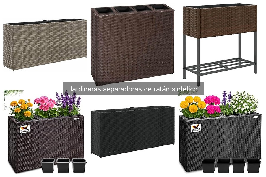Jardineras separadoras de ratán sintético: precios y tiendas