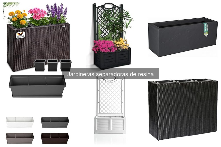 Jardineras separadoras de resina con autorriego: ventajas