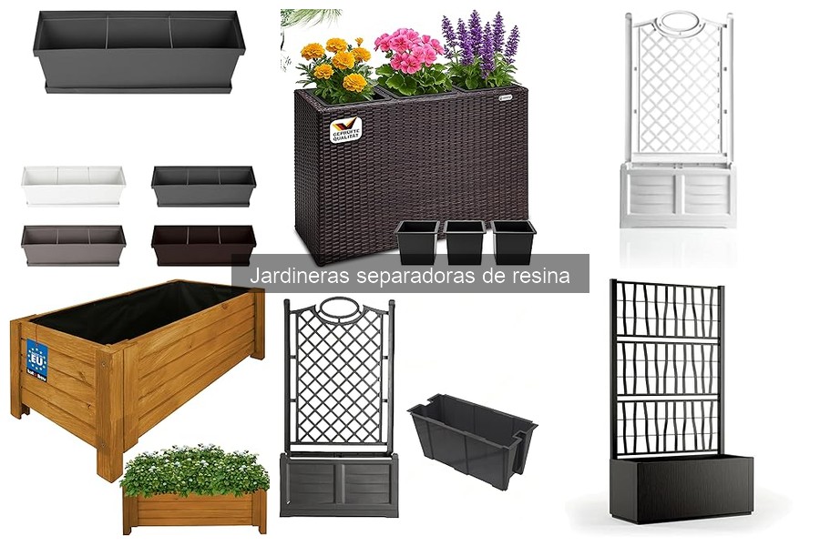 Jardineras separadoras de resina: exterior vs interior