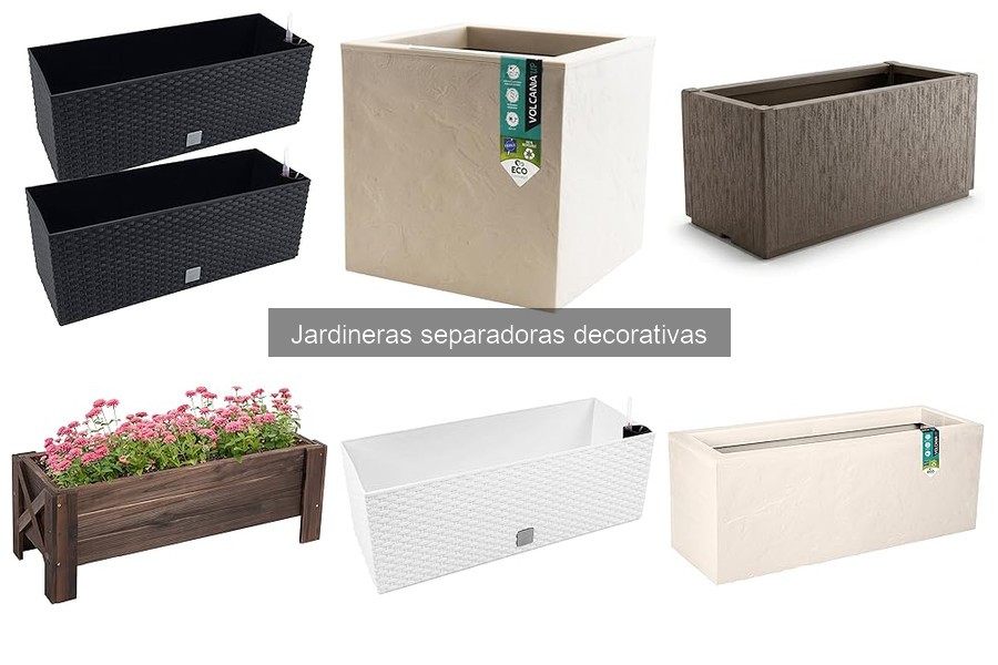 Jardineras separadoras decorativas ideales para balcones