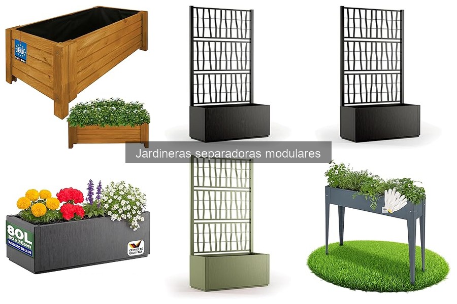 Jardineras Separadoras Modulares para Espacios Pequeños