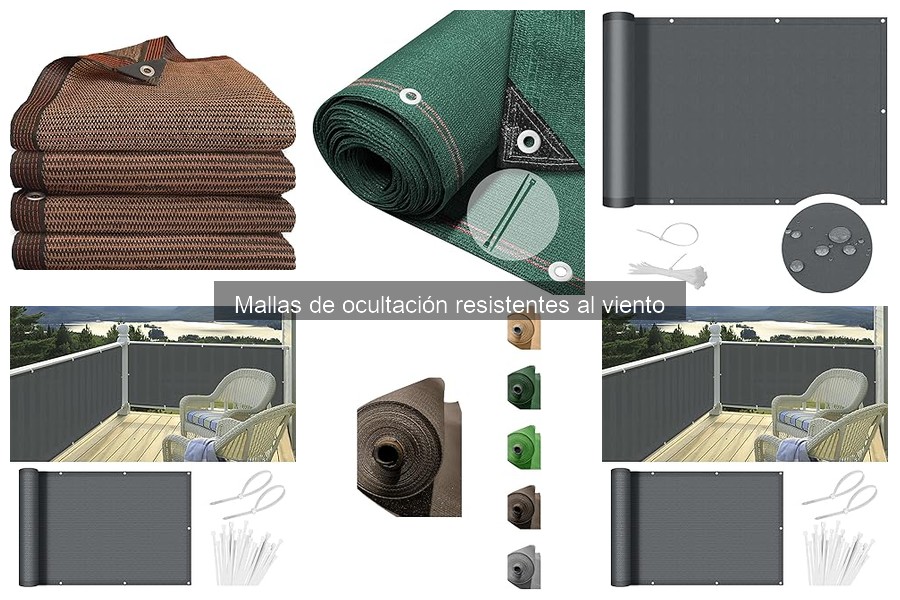 Mallas de Ocultación Resistentes al Viento: Características y Beneficios
