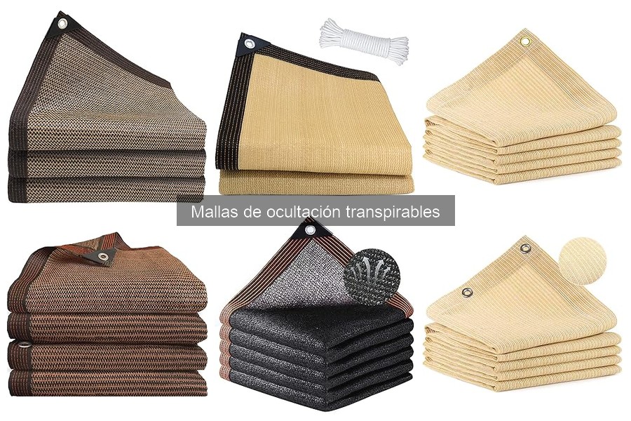 Mallas de Ocultación Transpirables para Climas Diversos