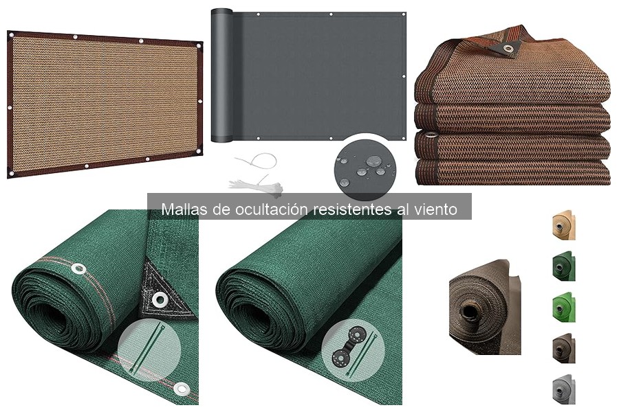 Mantén y limpia tus mallas de ocultación resistentes al viento