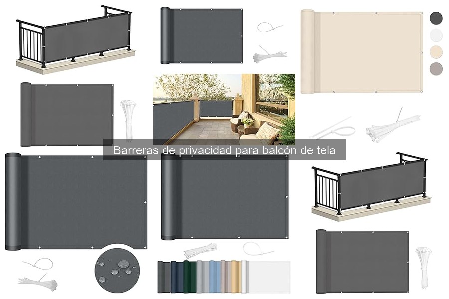 Mantenimiento de barreras de privacidad de tela para balcón