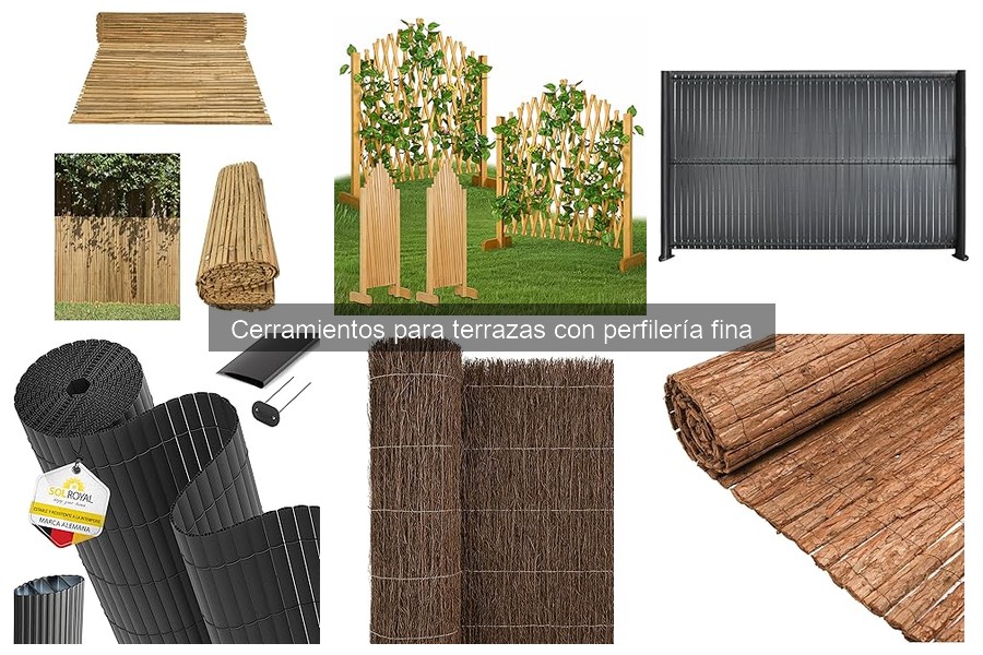Mantenimiento de cerramientos de terraza con perfilería fina
