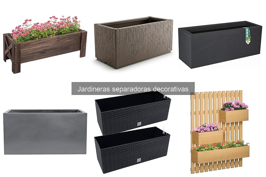 Mantenimiento de jardineras separadoras decorativas fácil