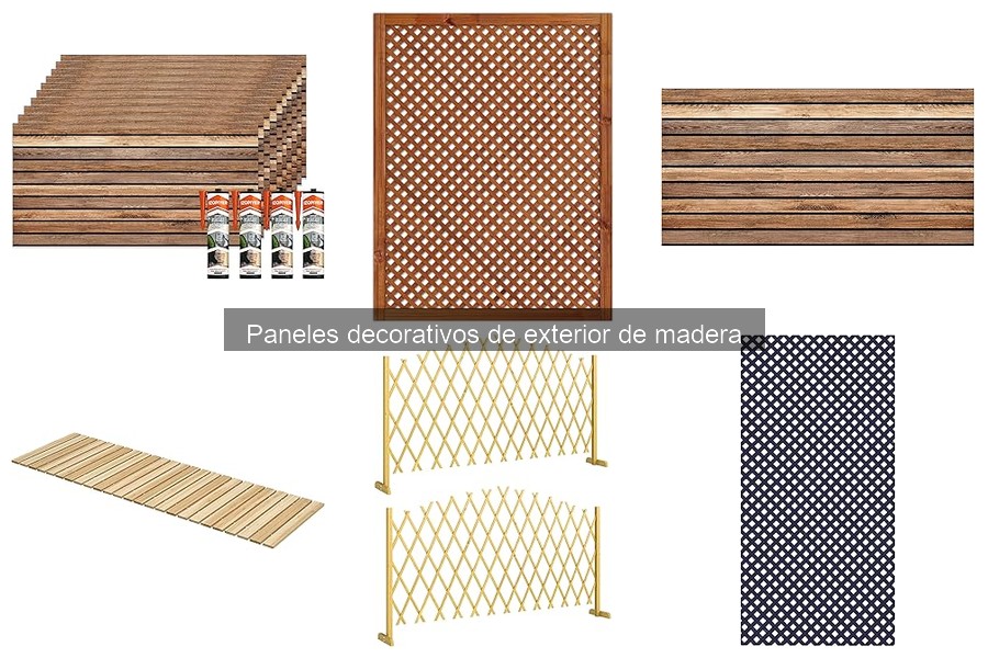 Mantenimiento de paneles decorativos de madera en exteriores