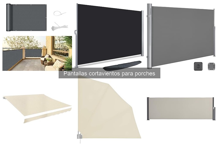 Mantenimiento de pantallas cortavientos para porches