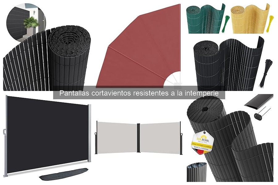 Mantenimiento de pantallas cortavientos resistentes a la intemperie