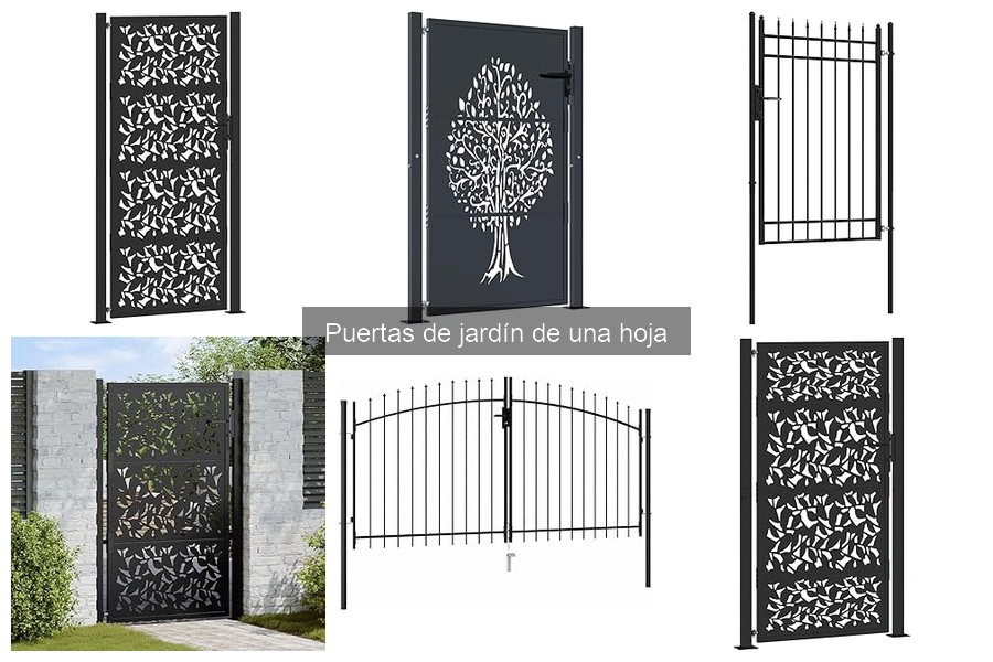 Materiales ideales para puertas de jardín de una hoja