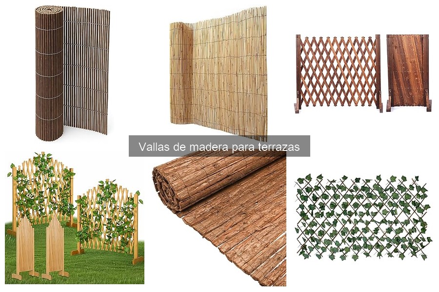 Medidas ideales de vallas de madera para terrazas