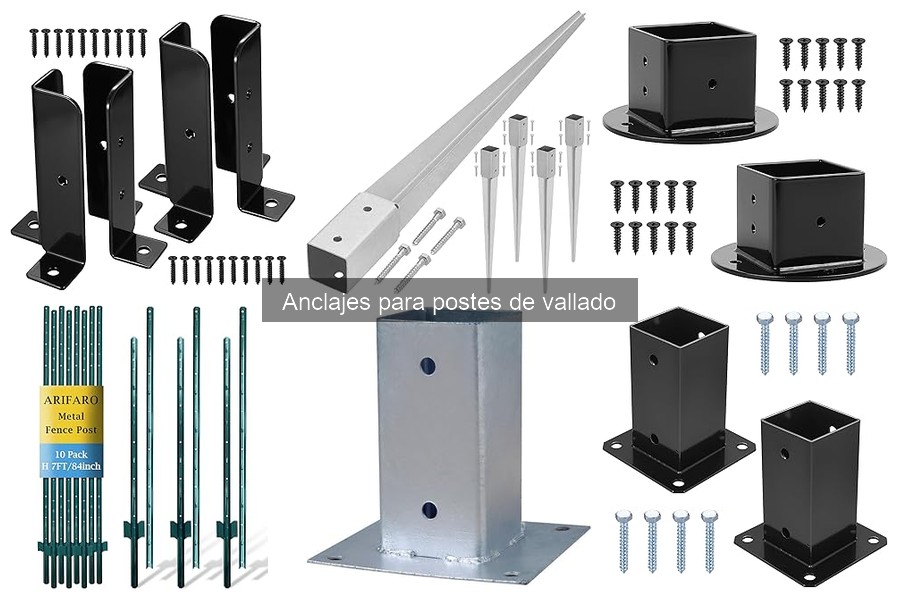 Mejores anclajes para postes de vallado en terrenos blandos