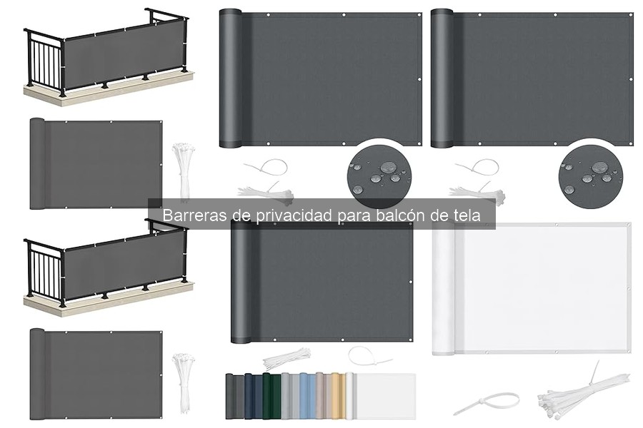 Mejores barreras de privacidad de tela para balcones pequeños