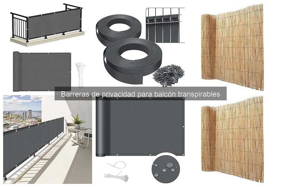 Mejores barreras de privacidad para balcón transpirables