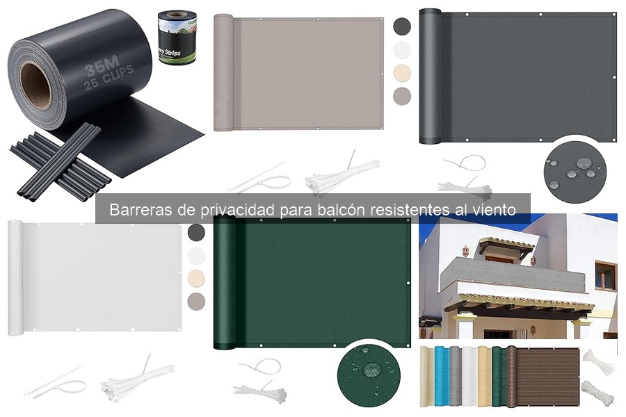 Mejores barreras de privacidad para balcones en zonas ventosas