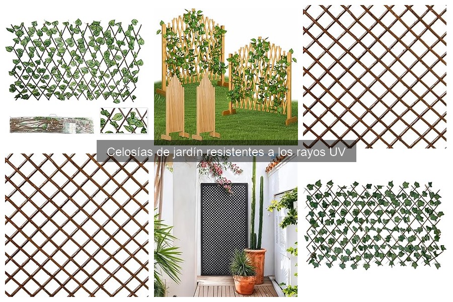 Mejores celosías de jardín UV para espacios pequeños