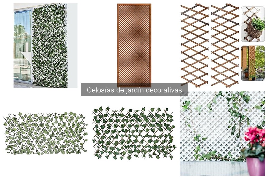 Mejores celosías decorativas para jardines pequeños