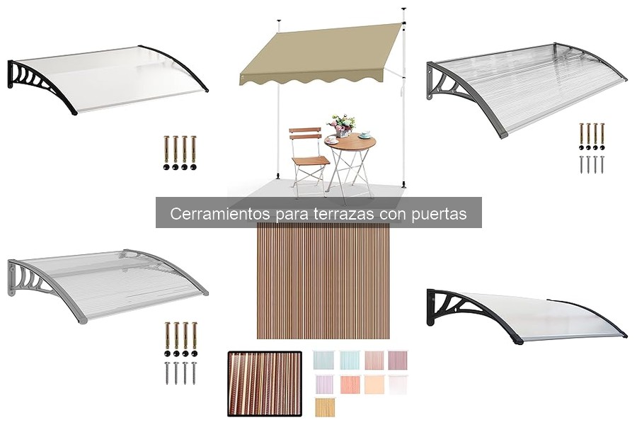 Mejores cerramientos para terrazas con puertas en 2023