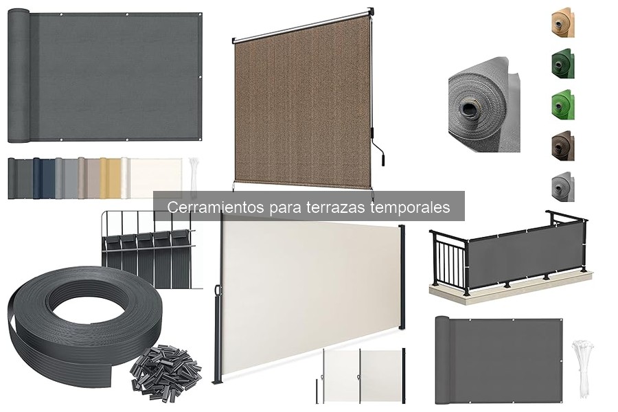 Mejores cerramientos temporales para terrazas pequeñas