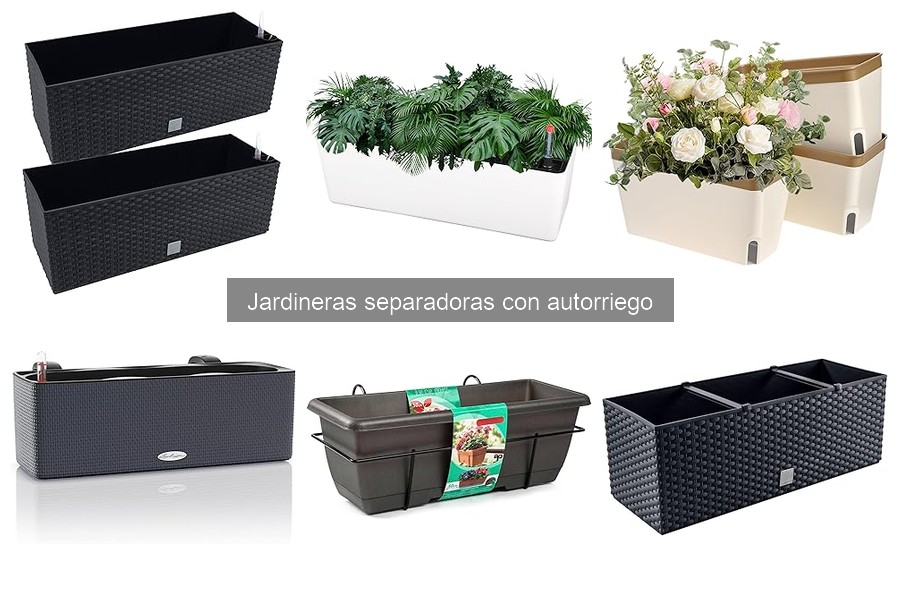 Mejores jardineras separadoras con autorriego para espacios pequeños