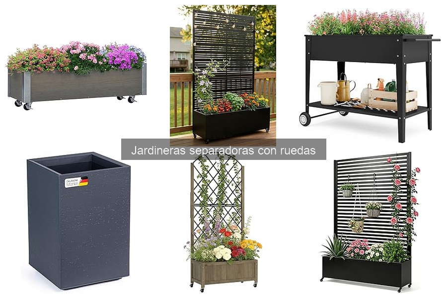 Mejores jardineras separadoras con ruedas para balcones