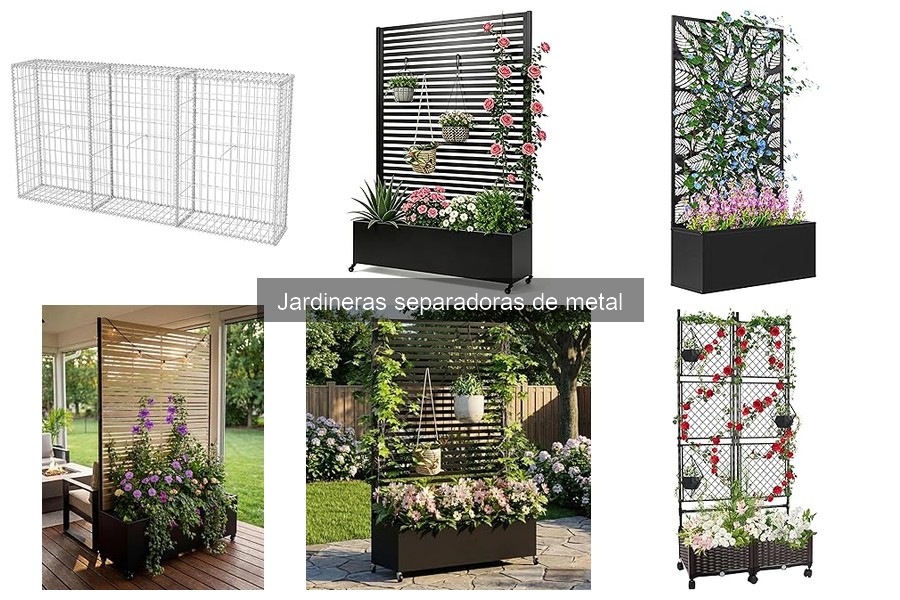 Mejores jardineras separadoras de metal para balcones pequeños