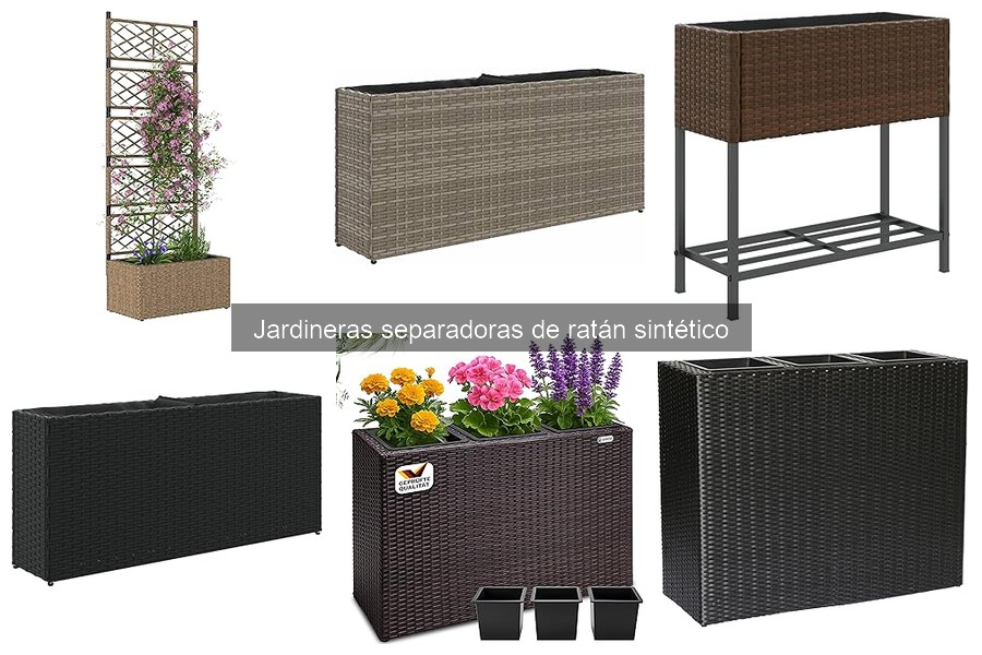Mejores jardineras separadoras de ratán sintético para exteriores
