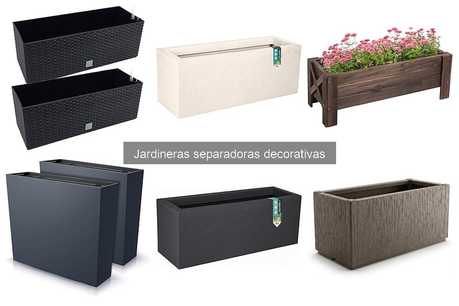 Mejores jardineras separadoras decorativas para jardines pequeños