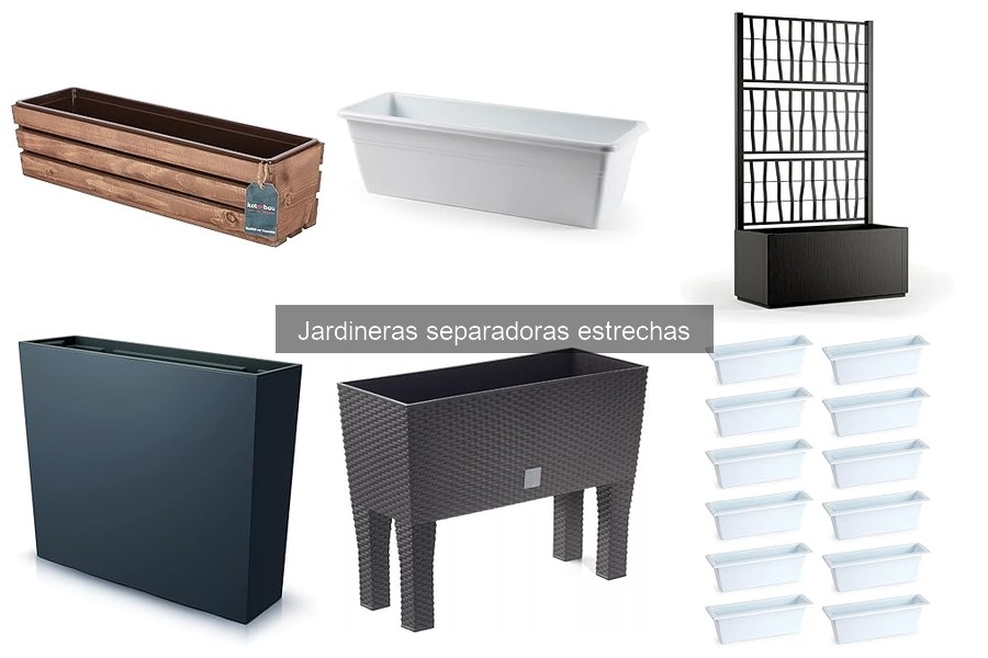 Mejores jardineras separadoras estrechas para balcones