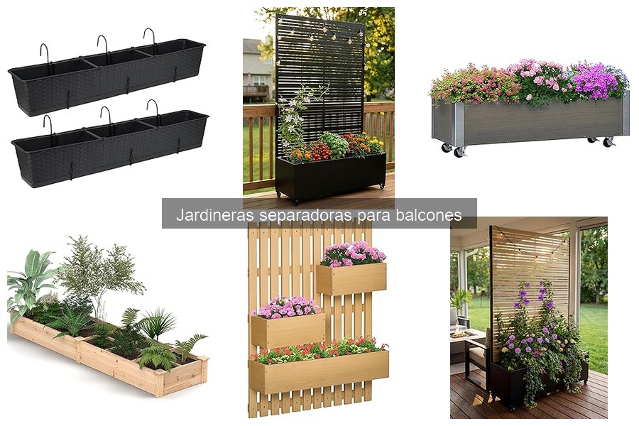 Mejores jardineras separadoras para balcones pequeños