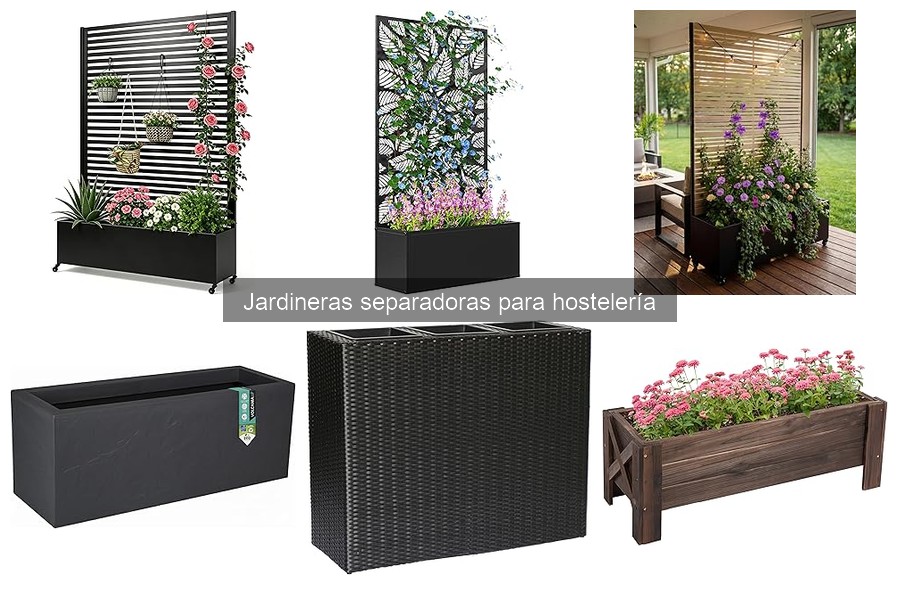 Mejores jardineras separadoras para terrazas de bares