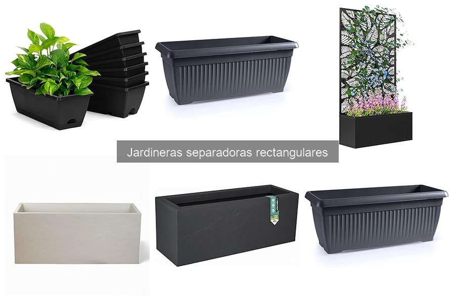 Mejores jardineras separadoras rectangulares para balcones
