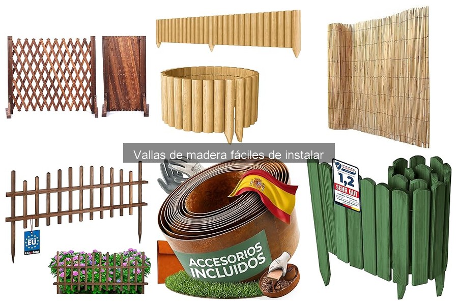 Mejores lugares para comprar vallas de madera fáciles de instalar