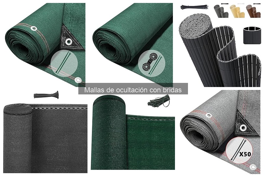 Mejores mallas de ocultación con bridas para jardines
